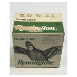 (SC) Full Box Remington Game Load 20 Ga 6 Shot