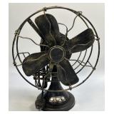 (D) Replica of Vintage Style Fan Decor Only Non
