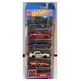 (D) 5-Hot Wheels Cars As Pictured (Nissan)
