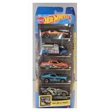 (D) 5-Hot Wheels Cars As Pictured (HW Circle Track