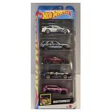 (D) 5-Hot Wheels Cars As Pictured (Night BurnerZ)