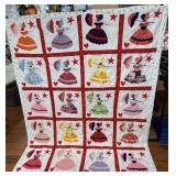 (D) Vintage Southern Belle/Sunbonnet Sue Hand