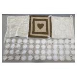 (D) 2 Pillow Covers, 1 Quilted Trivet and 1