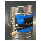 (D) 3 Cup Sifter New