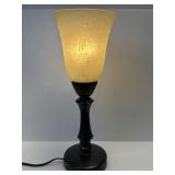 (G) Allen Roth 16ï¿½ Lamp with Glass Shade
