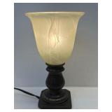 (D) Intertek Table Lamp  Bronze and Frosted
