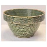 (D) McCoy Green Glazed Hearts & Diamonds 6"