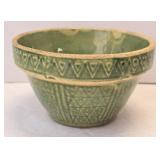 (D) McCoy Green Glazed Hearts & Diamonds 5"