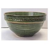 (D) McCoy Green Sunburst 11ï¿½" Stoneware Bowl