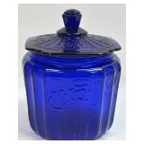 (D) Vintage Anchor Hocking Mayfair Cobalt Blue