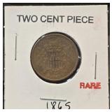 (SC) 1865 Two Cent Piece