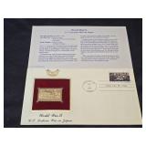 (SC) GOLD Stamp Replica- WW2 U.S. Declares War on
