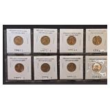 (SC) 8 Brilliant Uncirculated Lincoln Cents