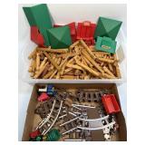 (D) Several Assorted Lincoln Logs and Train Set