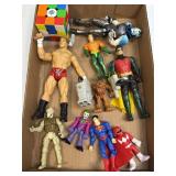 (D) Several Action Figures and Toys As Pictured