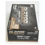 (SC) Full Box Blazer Ammunition 9MM Luger FMJ