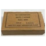 (SC) 17 Cartridges NATO 7.62MM X 54