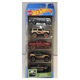 (D) 5 Hot Wheels Cars As Pictured (HW Remote