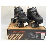 (D) Roller Derby STR Seven Black/Grey Skate NWT