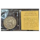 (SC) Old Mexican Silver Dollar
