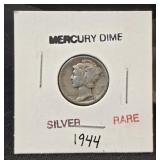 (SC) 1944 Silver Mercury Dime 90% Silver