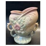 (D) Hull Art Pottery Hand Painted Vase 4 Handle