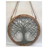 (SC) Patton Wall Decor Rustic Round Wood