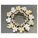 (D) Vintage Signed Sarah Coventry Silver & Gold