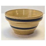 (D) Vintage Yellow Ware Blue Striped 5ï¿½"