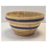 (D) Vintage Yellow Ware Blue Striped 5ï¿½"
