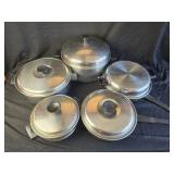 5 Assorted Pots
