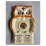 Ceramic Owl Spoon Rest 7ï¿½"x 4ï¿½"
