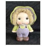 Vintage Big Eyed Girl Coin Bank 6ï¿½" tall