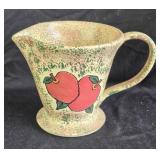 Vtg Laurie Gates Pottery Pitcher 5" tall