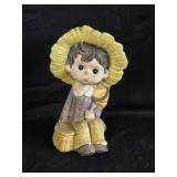 1970s Peter John Pottery Coin Bank 8" tall