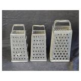 3 Metal Box Graters