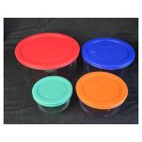 5 Piece Pyrex Glass Nesting Storage Bowls