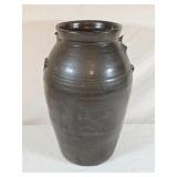 Brown Salt Glazed Crock (broken handles & base)