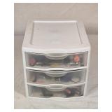 3-Drawer Storage Cabinet w/ Tools & Hardware