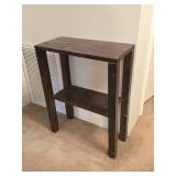 Dark Brown 3-Tier Side Table 19"W 9ï¿½"D 26"T