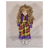 Vintage 16" Porcelain Doll