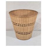 Wicker Waste Basket 10ï¿½" tall