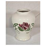 Ceramic Hand Painted Vase 8" tall