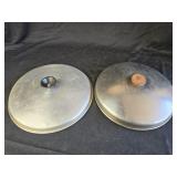2 Metal Pan Lids 10ï¿½" & 10ï¿½"