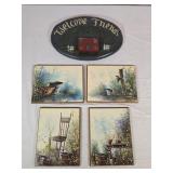 Assorted Wooden Wall Decor