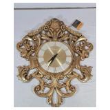 Vintage Arabesque Wall Clock 21"T 18"W