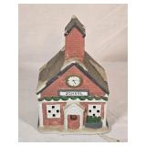 Ceramic Lighted School 6"x4"x9ï¿½"