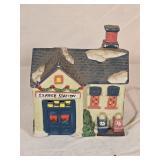 Ceramic Lighted Service Station 6ï¿½"x4"x 7ï¿½"