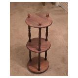 3-Tier Solid Wood Plant Stand 9"W 23"T