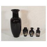 Japanese Porcelain Vases 4" & 11"